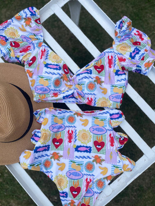 Two Piece, High Waist,Isla Bonita Swimsuits