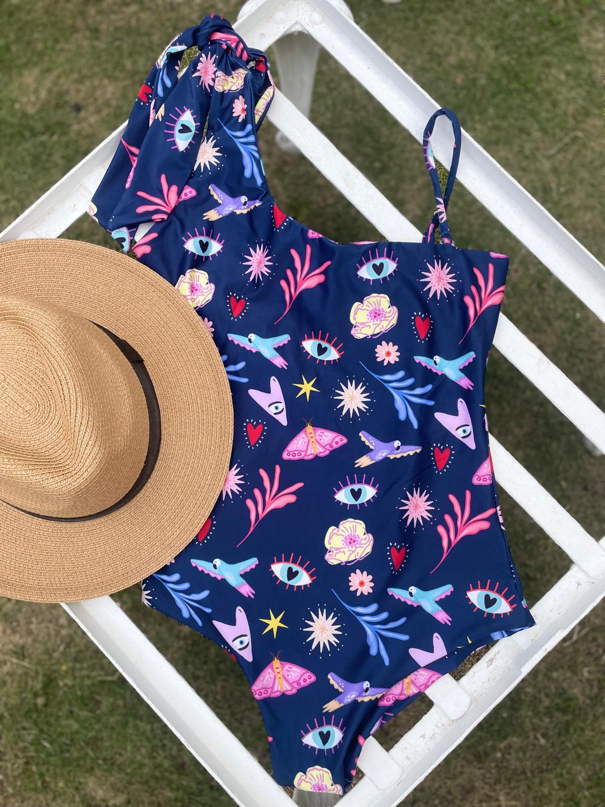 Off The Shoulder Tropical Island Swimsuits