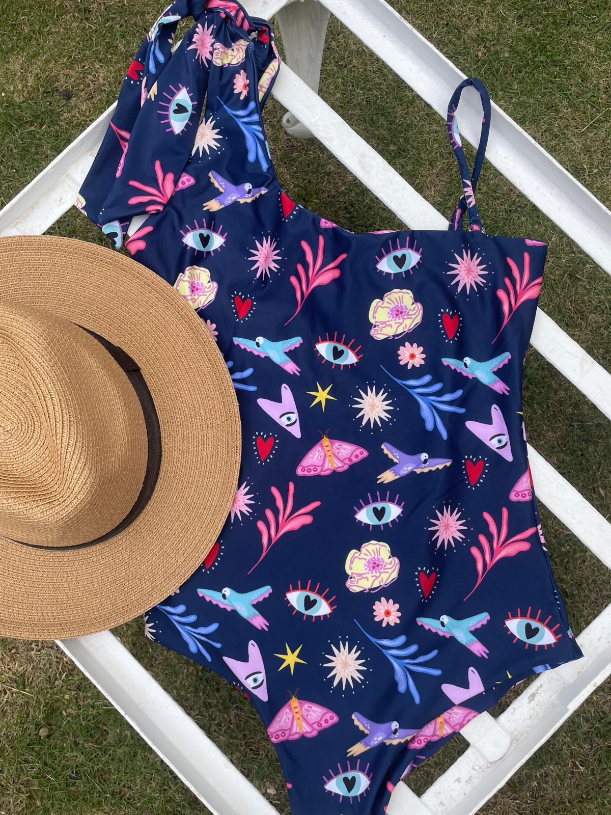 Off The Shoulder Tropical Island Swimsuits